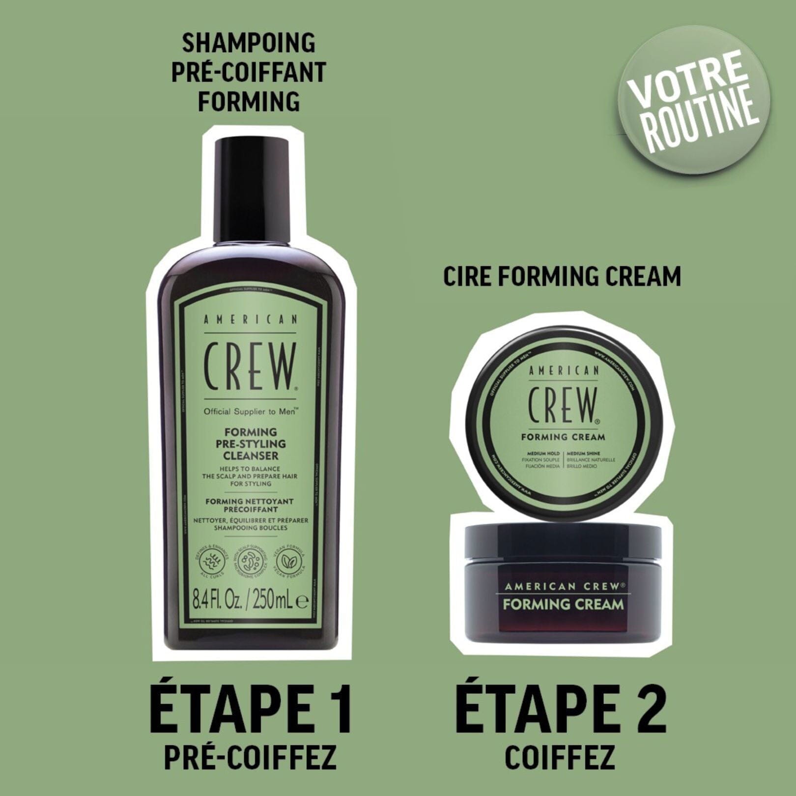 Coffret Duo Forming Soin capillaire American Crew 