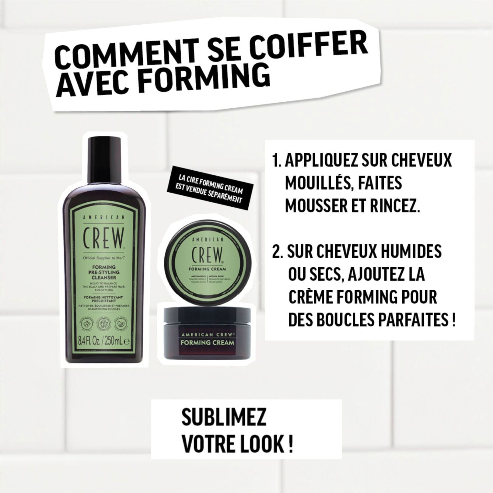 Coffret Duo Forming Soin capillaire American Crew 