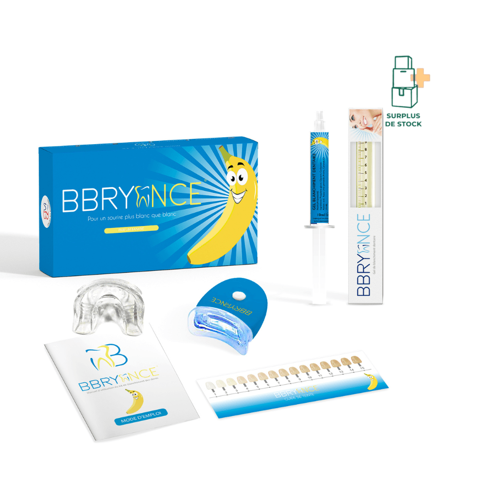 KIT BLANCHIMENT DENTAIRE - Parfum au choix Soin dentaire Bbryance BANANE 