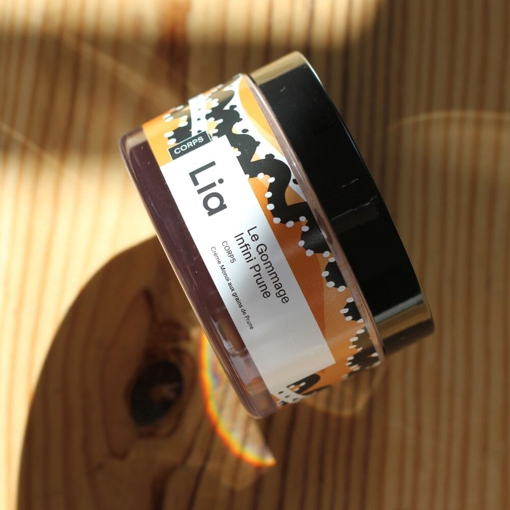 Le Gommage Infini Prune Corps - parfum monoï Soin corps Laboratoire Lia 