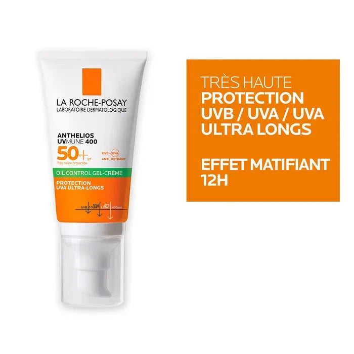 Anthelios UVMUNE 400 Gel Crème Oil Control SPF50+ Soin Visage La Roche-Posay 