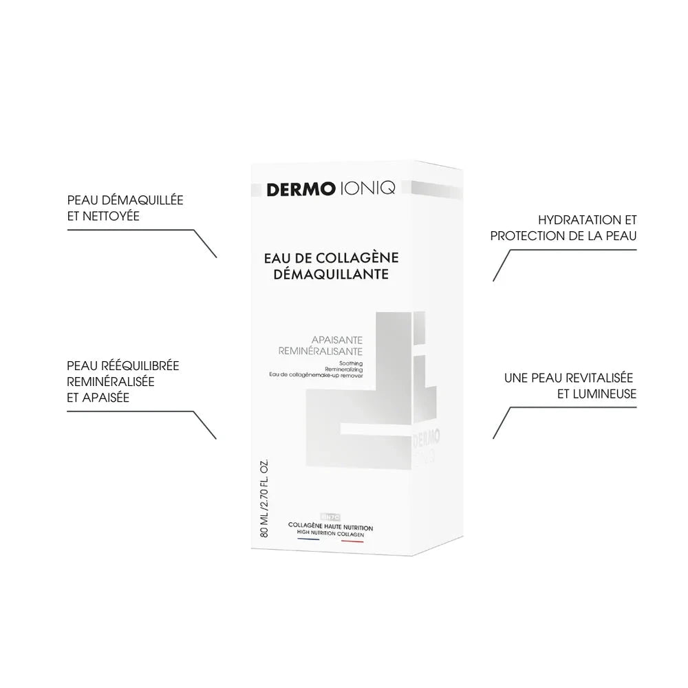Eau de Collagène Démaquillante, Apaisante et Reminéralisante Soin Visage dermoioniq 