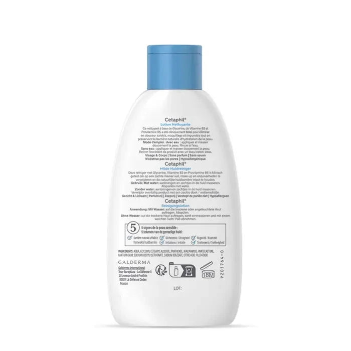 Cetaphil Lotion Nettoyante Visage Et Corps Peaux Sensibles