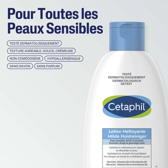 Cetaphil Lotion Nettoyante Visage Et Corps Peaux Sensibles