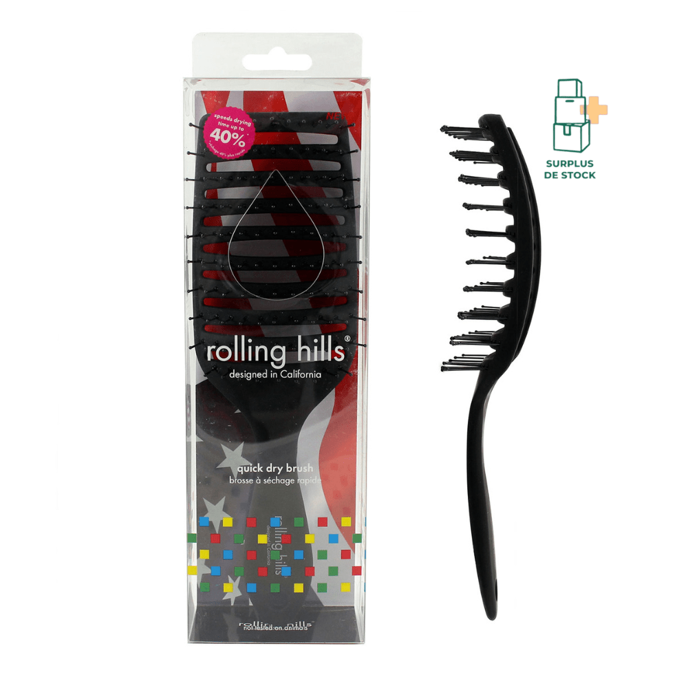 Brosse à Séchage Rapide - Couleur au choix Accessoire Cheveux ROLLING HILLS Noir 