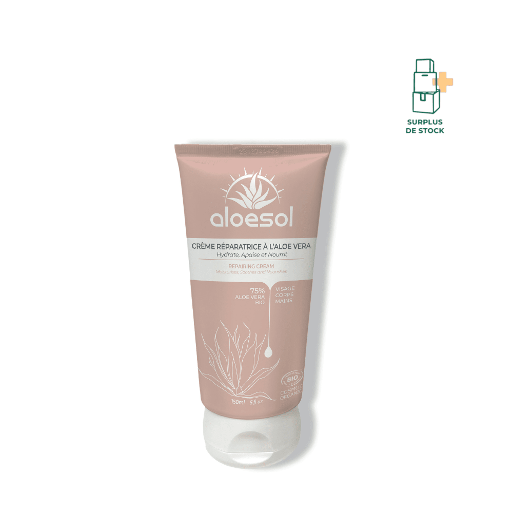Crème réparatrice à l'Aloe vera Soin Corps ALOESOL 150 ml 