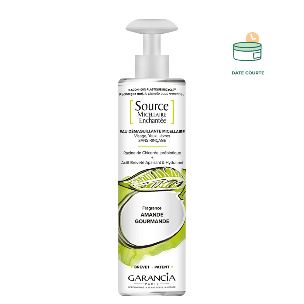 SOURCE MICELLAIRE ENCHANTÉ AMENDE GOURMANDE - 4 EN 1 soin hydratant GARANCIA 400 ml 