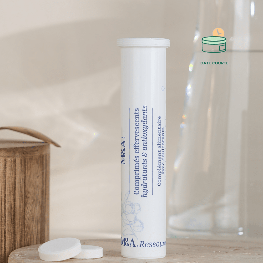 Comprimés effervescents - Hydratants & Antioxydants Complément Alimentaire M&A Lab 28 comprimés À consommer de préférence avant juin 2025 
