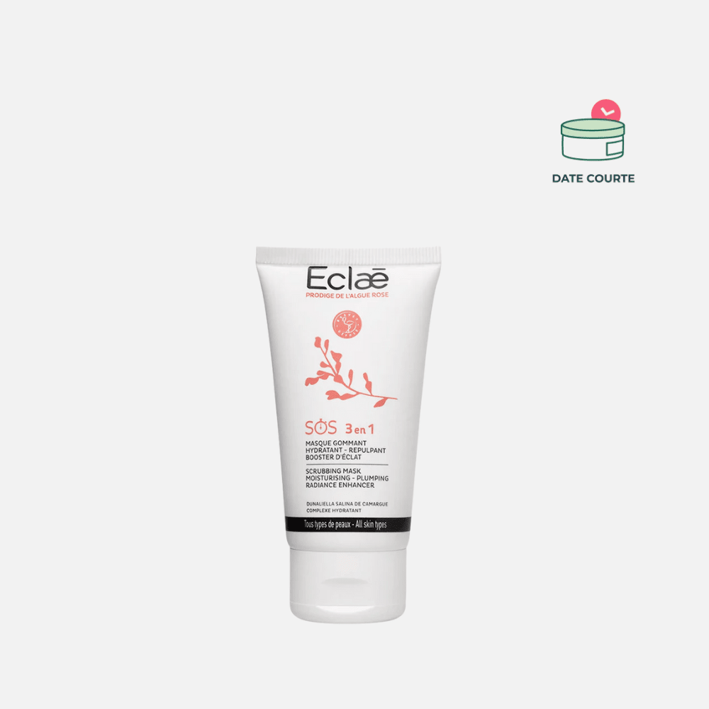 SOS 3en1 - Masque Gommant, Hydratant et Repulpant Soin Visage Greez DDM : 26/02/2026 50 ml - format testeur 