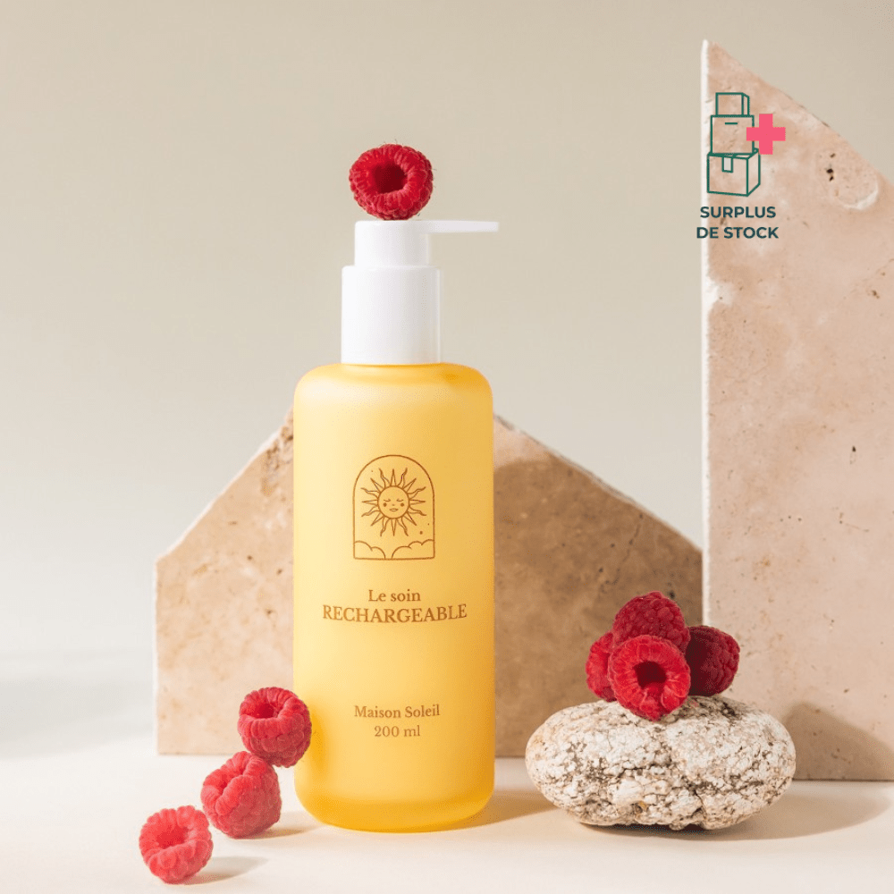 Le lait corps hydratant Soin Corps Maison Soleil Flacon jaune 100 ml 