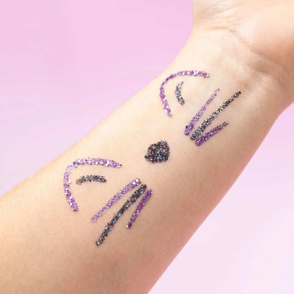 Pochoir pour tatouages pailletés Pochoir maquillage Si Si La Paillette 