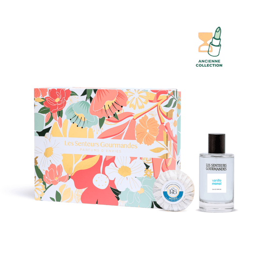 Coffret Vanille Monoï (Noël 2024) Parfum Les Senteurs Gourmandes FAMILLE OLFACTIVE : Floral Ancienne collection : Noël 2024 