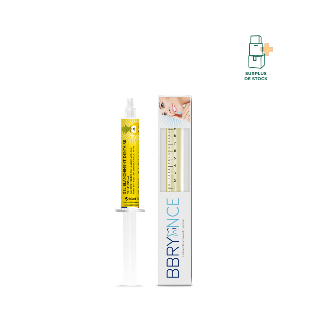GEL BLANCHIMENT - Parfum au choix Soin dentaire Bbryance ANANAS 1 gel permet 7 utilisations 