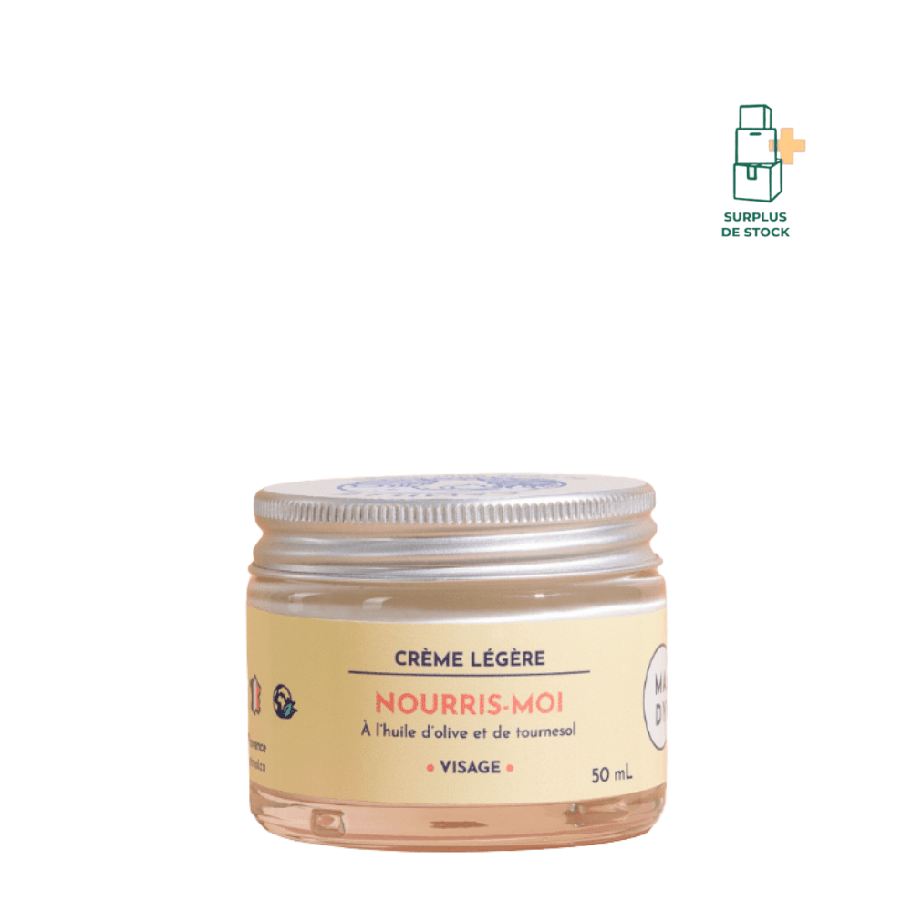 Nourris-moi - Crème visage soin nourrissant MADY & MOI crème légère - peau Grasse 50 ml 