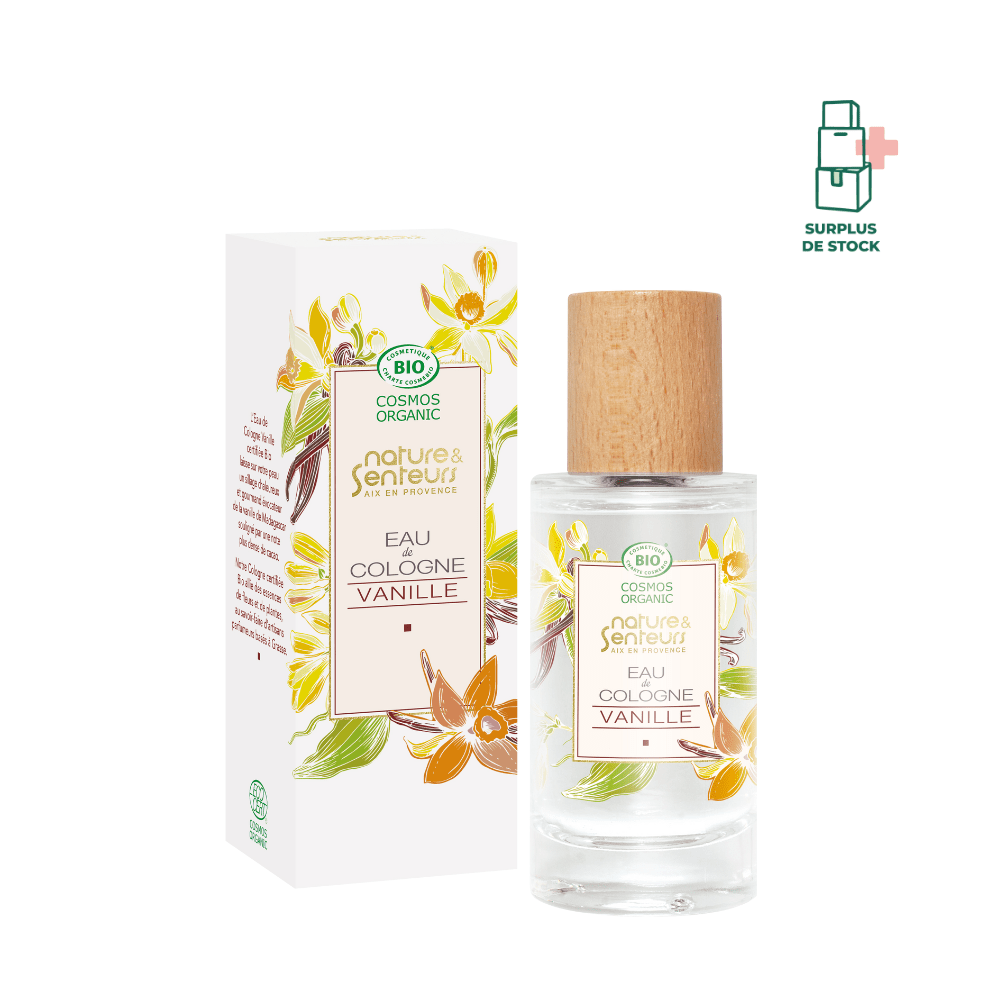 Eau de Cologne certifiée Bio - Parfum Vanille Eau de Cologne Nature & Senteurs 50 ml 