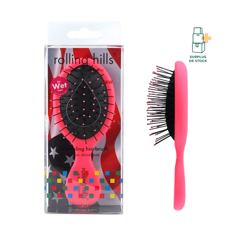 Brosse Démêlante Wet Mini - Couleur au choix accessoire maquillage ROLLING HILLS Rose 