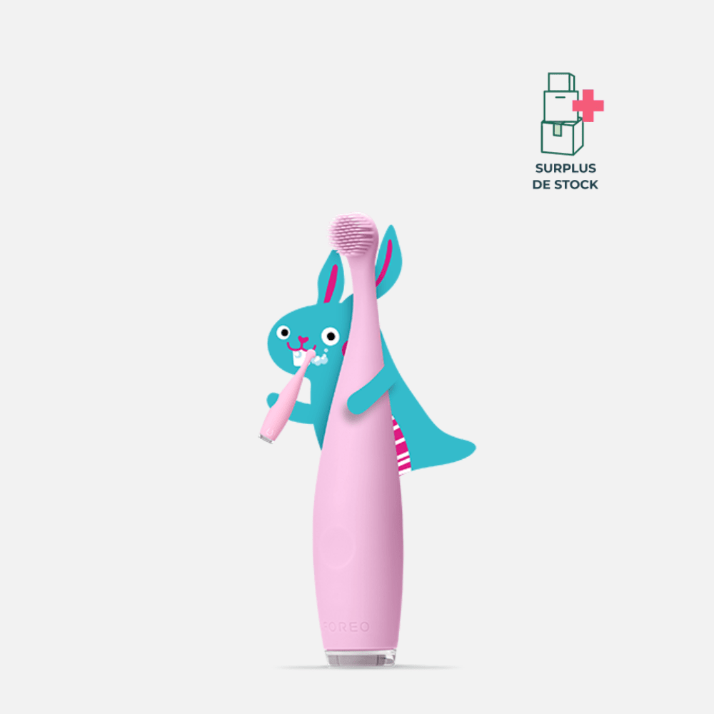 Brosse à dents sonique en silicone 0 à 4 ans Brosse à Dent Électrique FOREO Pearl Pink 