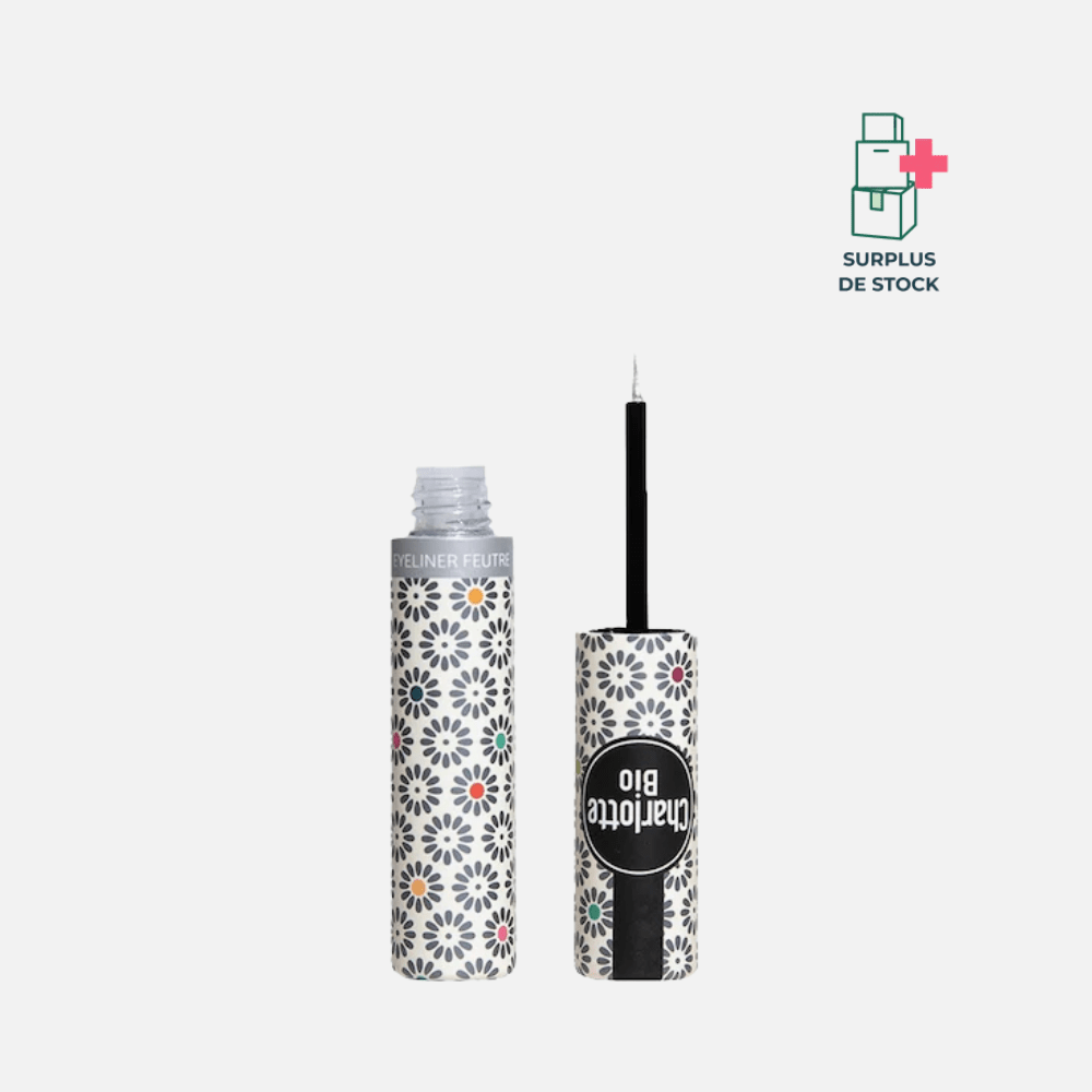 Eyeliner pinceau pailleté BIO Maquillage CHARLOTTE BIO 4ml - Argent 