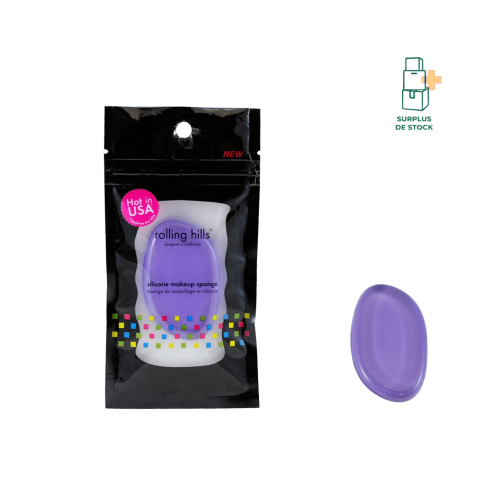 Éponge de Maquillage en Silicone accessoire maquillage ROLLING HILLS Violet 