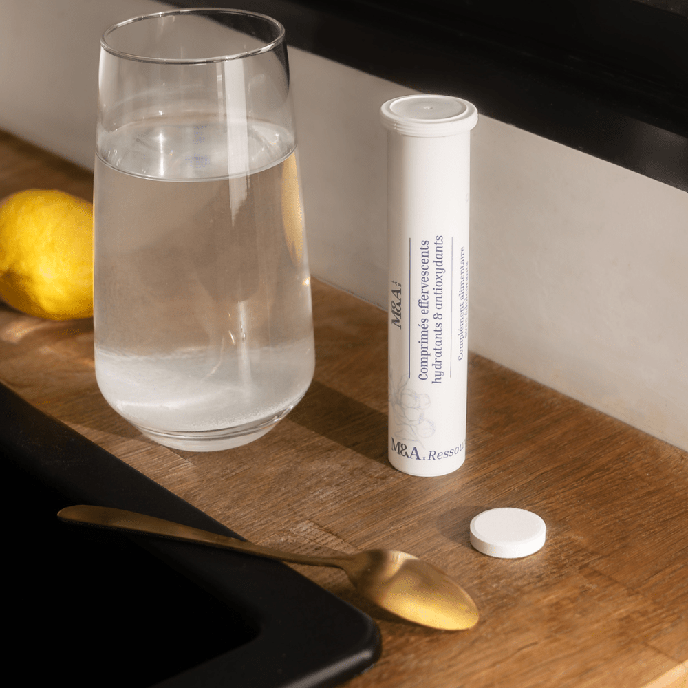 Comprimés effervescents - Hydratants & Antioxydants Complément Alimentaire M&A Lab 