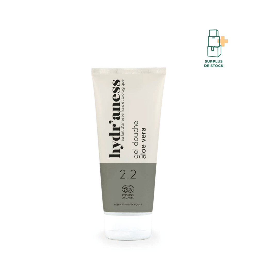 Gel douche aloe vera certifié bio au lait d’ânesse hygiène Hydr'aness 200 ml 