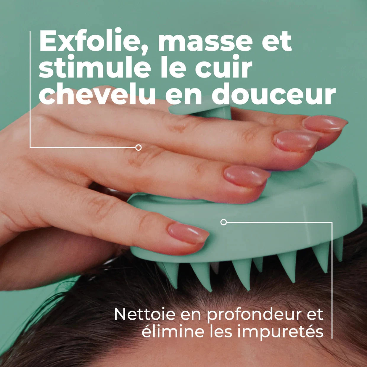 BROSSE MOUSSANTE & MASSANTE CUIR CHEVELU Accessoire Cheveux ENERGIE FRUIT 