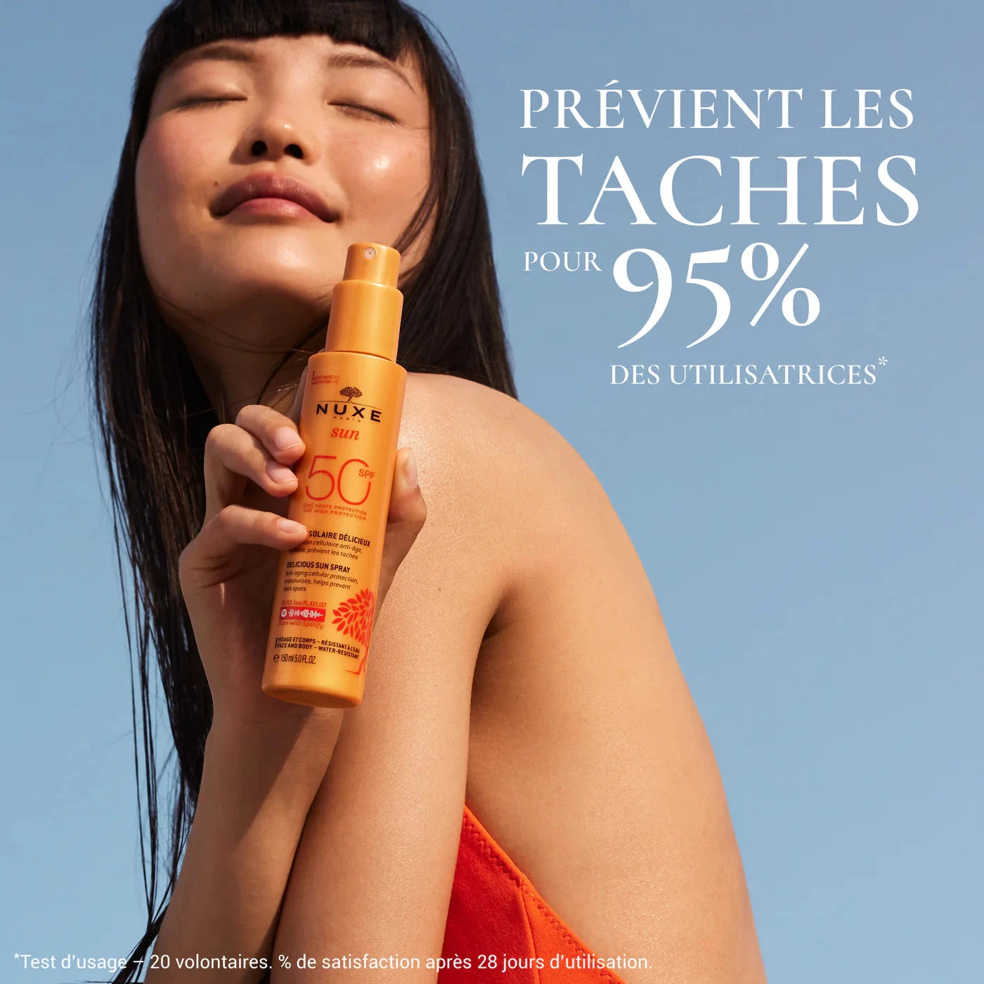 Spray Solaire Délicieux Haute Protection SPF50 Soin Corps NUXE 
