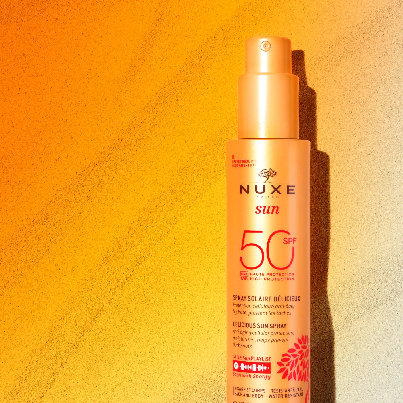 Spray Solaire Délicieux Haute Protection SPF50 Soin Corps NUXE 