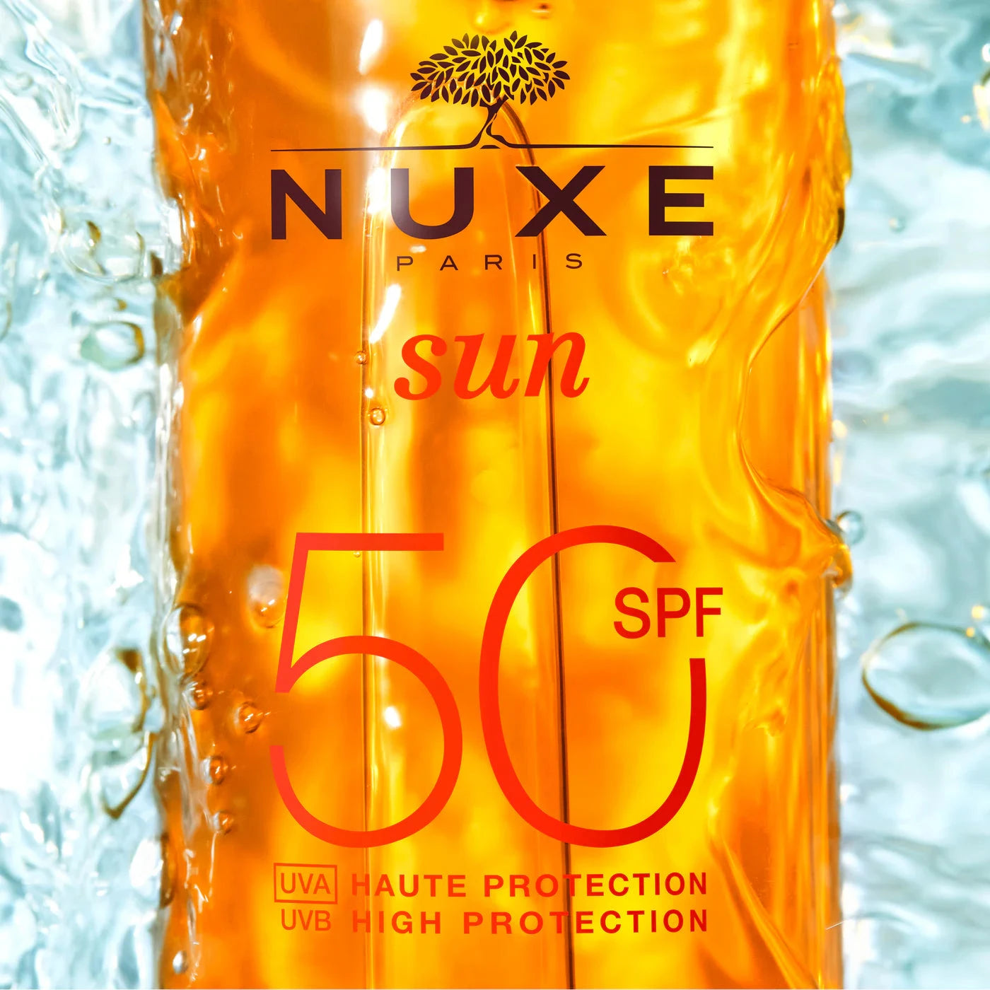 Huile Solaire Bronzante Haute Protection SPF50 Soin Corps NUXE 