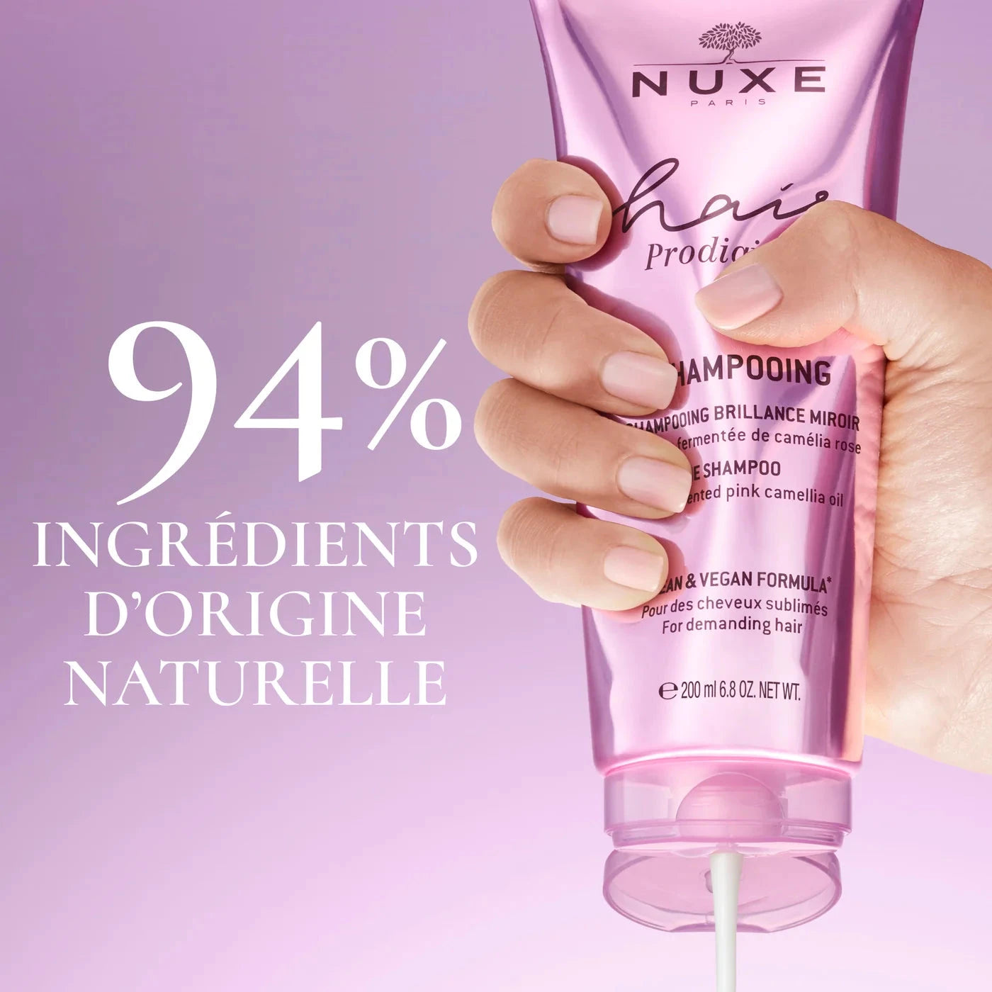 Hair Prodigieux Shampoing brillance miroir + Démêlant Shampoing NUXE 