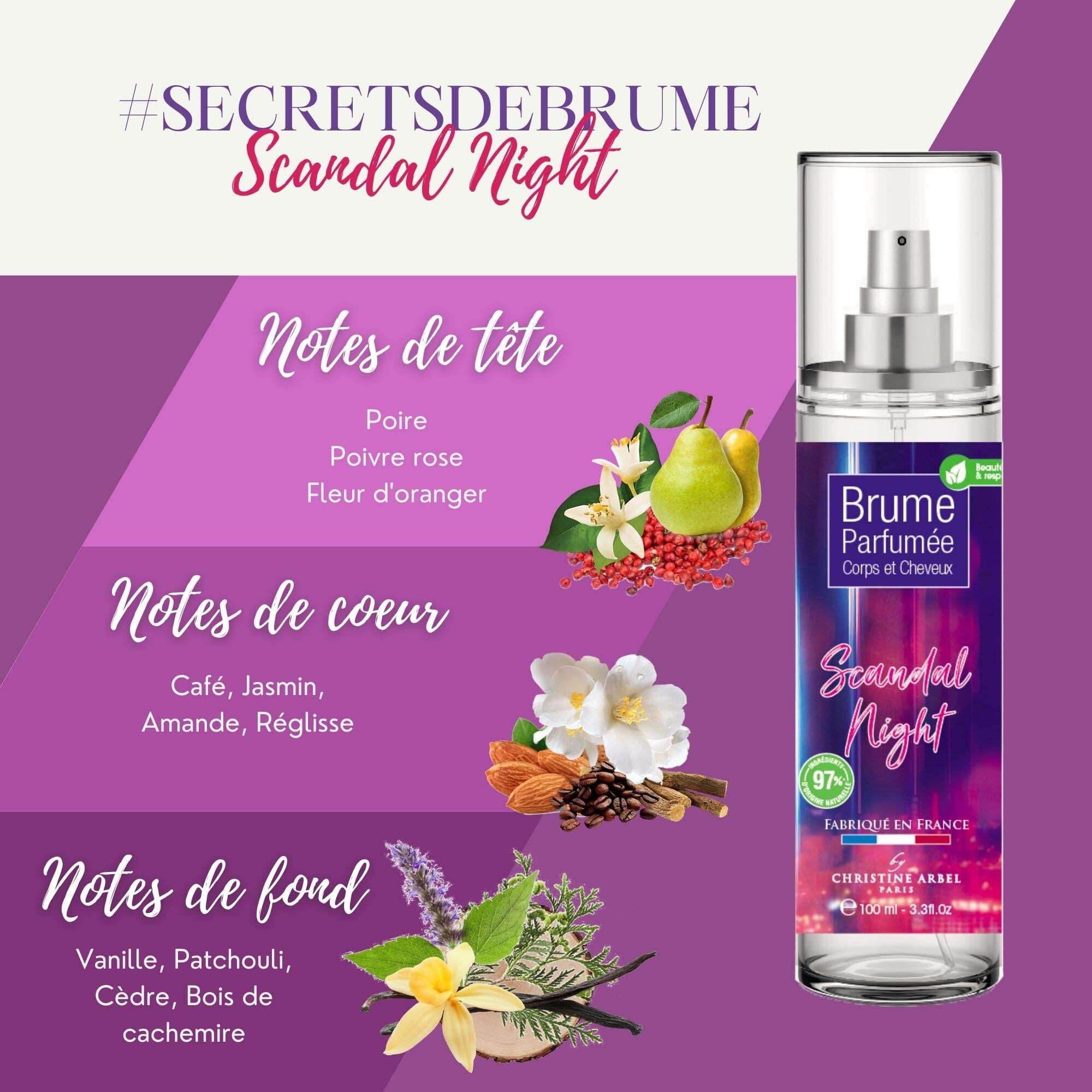 CHRISTINE ARBEL - Brume Corps et Cheveux SCANDAL NIGHT Parfum Compagnie Européenne des Parfums 