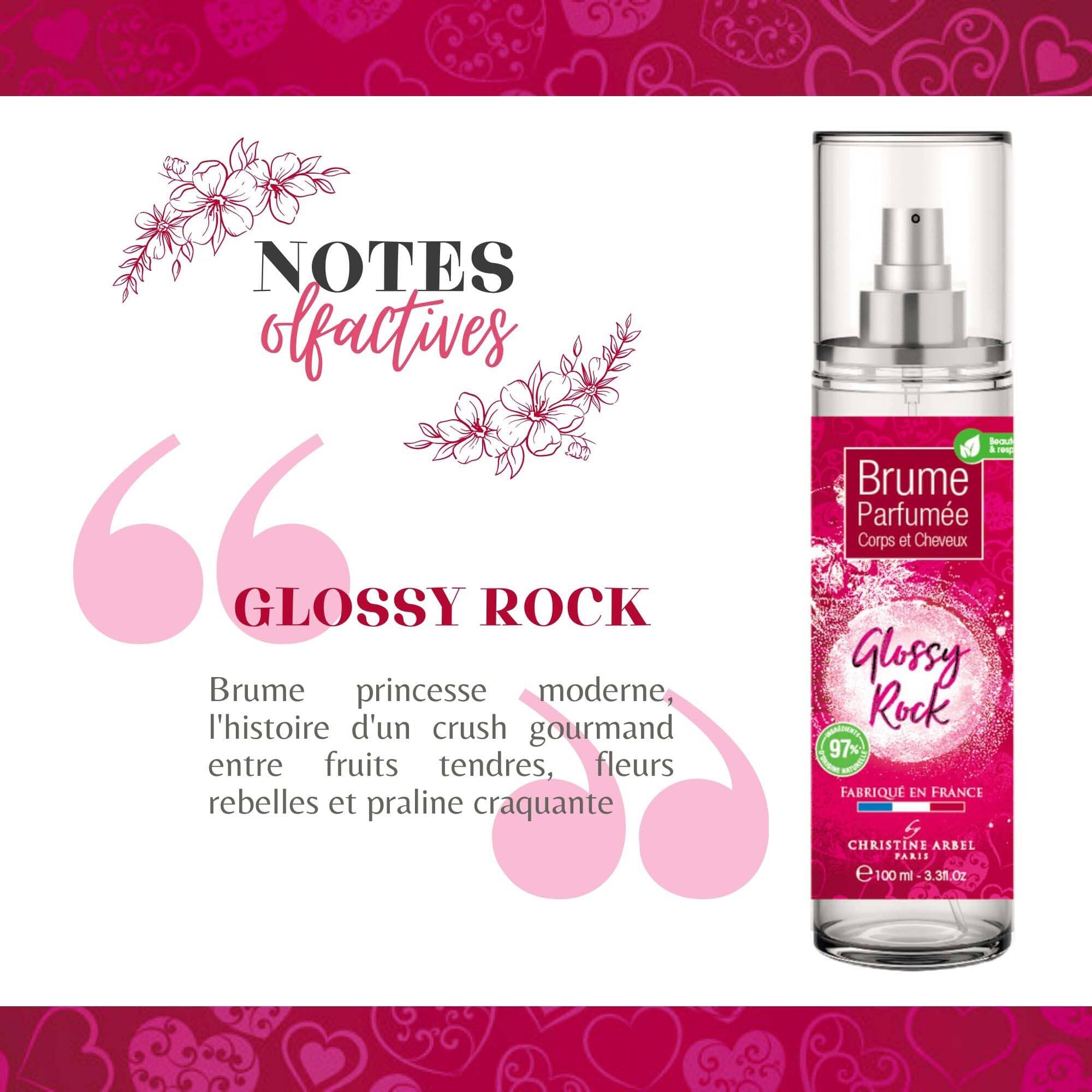 CHRISTINE ARBEL - Brume Corps et Cheveux GLOSSY ROCK Parfum Compagnie Européenne des Parfums 