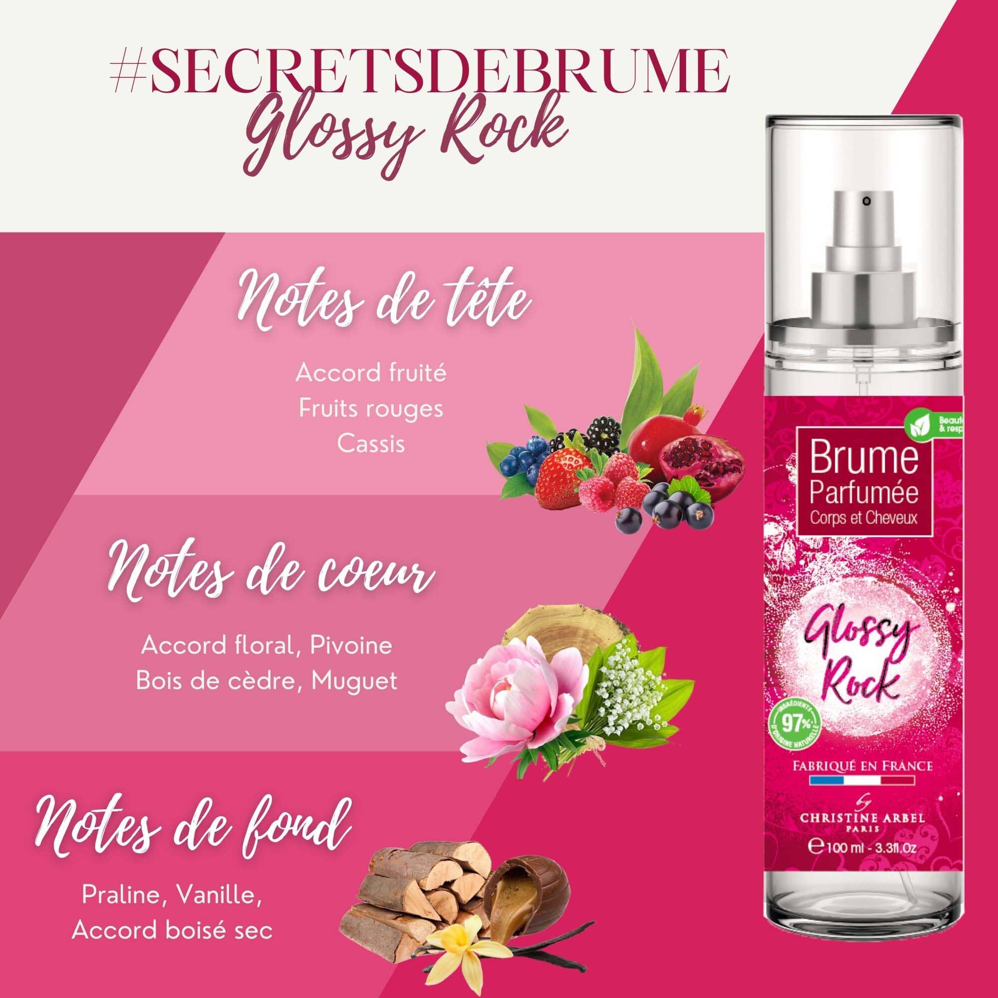 CHRISTINE ARBEL - Brume Corps et Cheveux GLOSSY ROCK Parfum Compagnie Européenne des Parfums 