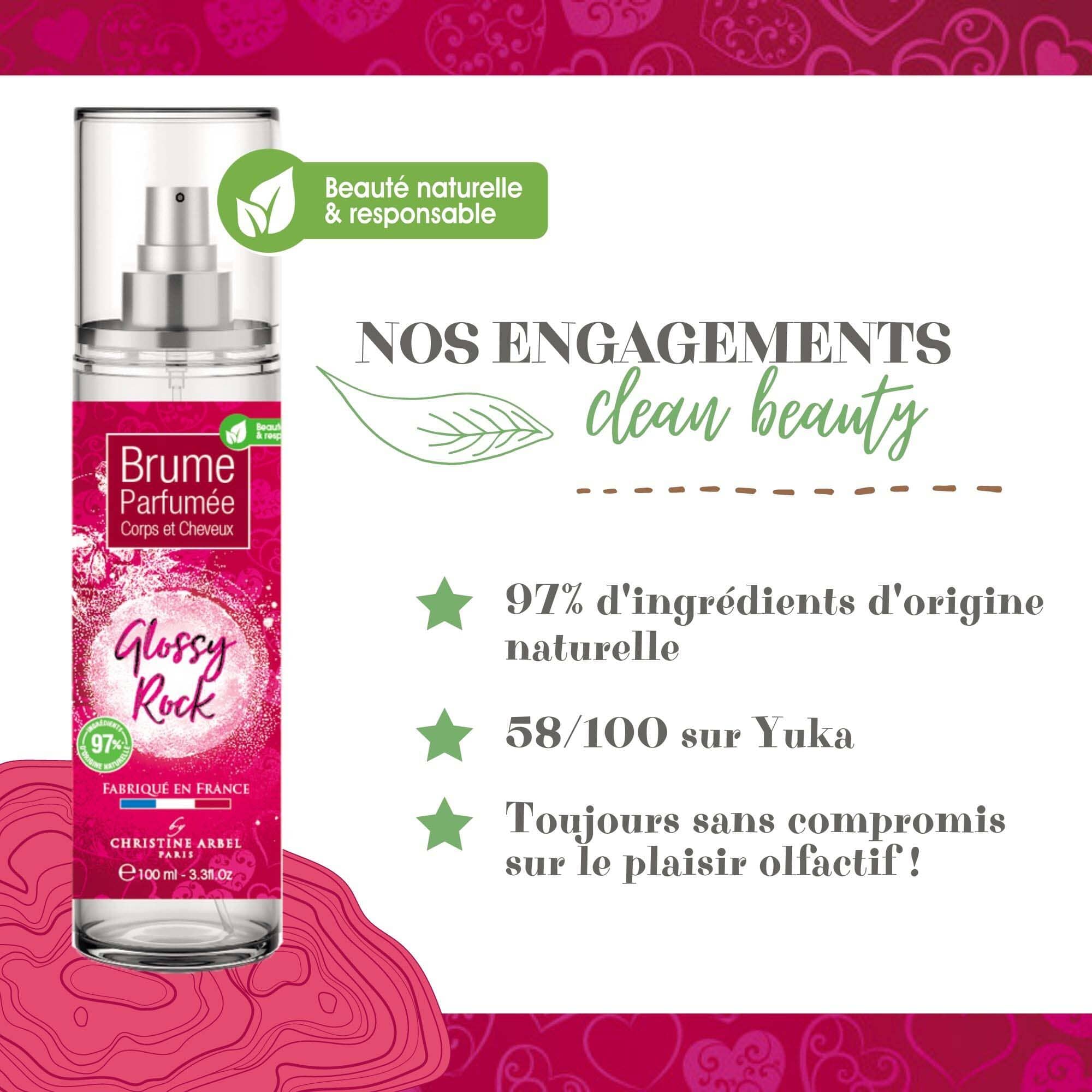 CHRISTINE ARBEL - Brume Corps et Cheveux GLOSSY ROCK Parfum Compagnie Européenne des Parfums 