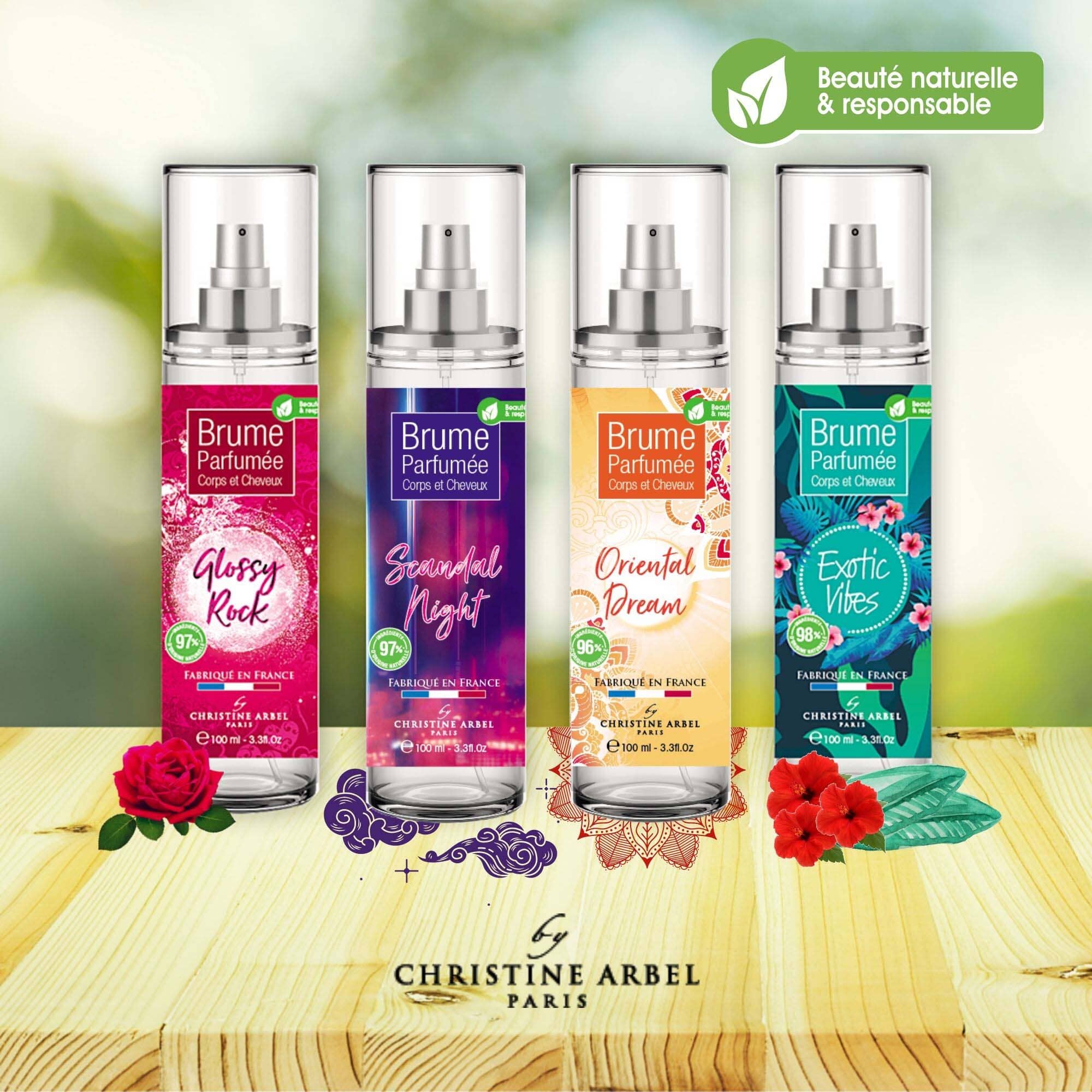 CHRISTINE ARBEL - Brume Corps et Cheveux GLOSSY ROCK Parfum Compagnie Européenne des Parfums 