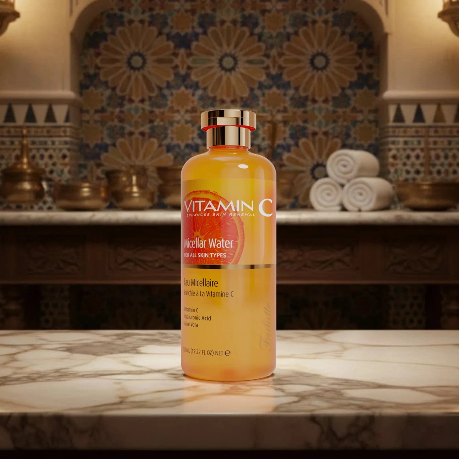 Eau Micellaire tonifiante enrichie à la Vitamine C Soin Visage Arganicare 