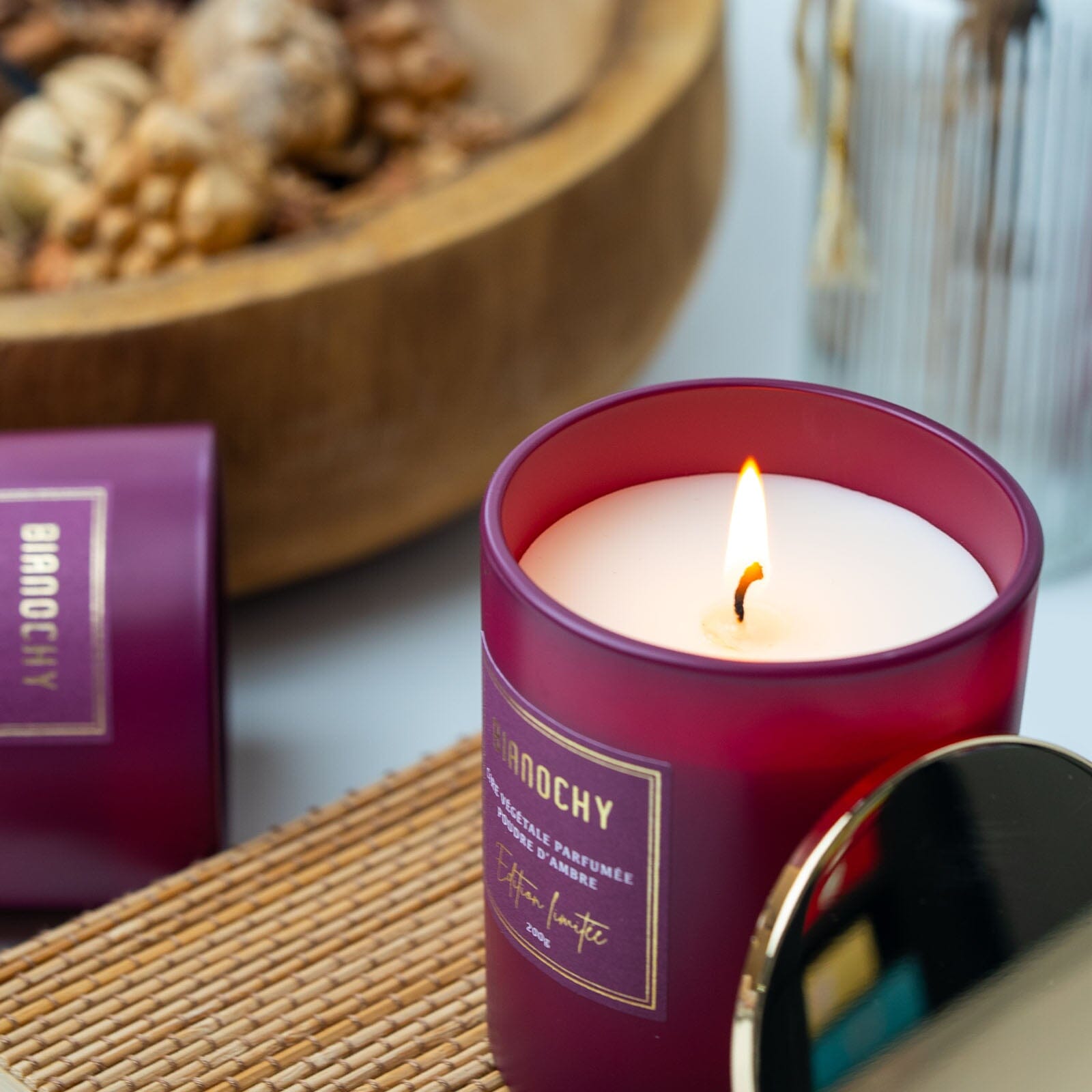 Bougie parfumée - Poudre d'Ambre Bougie Parfumée BIANOCHY 