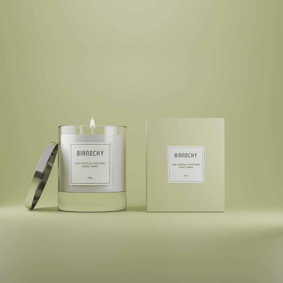 Bougie parfumée - Cèdre Tonka Bougie Parfumée BIANOCHY 