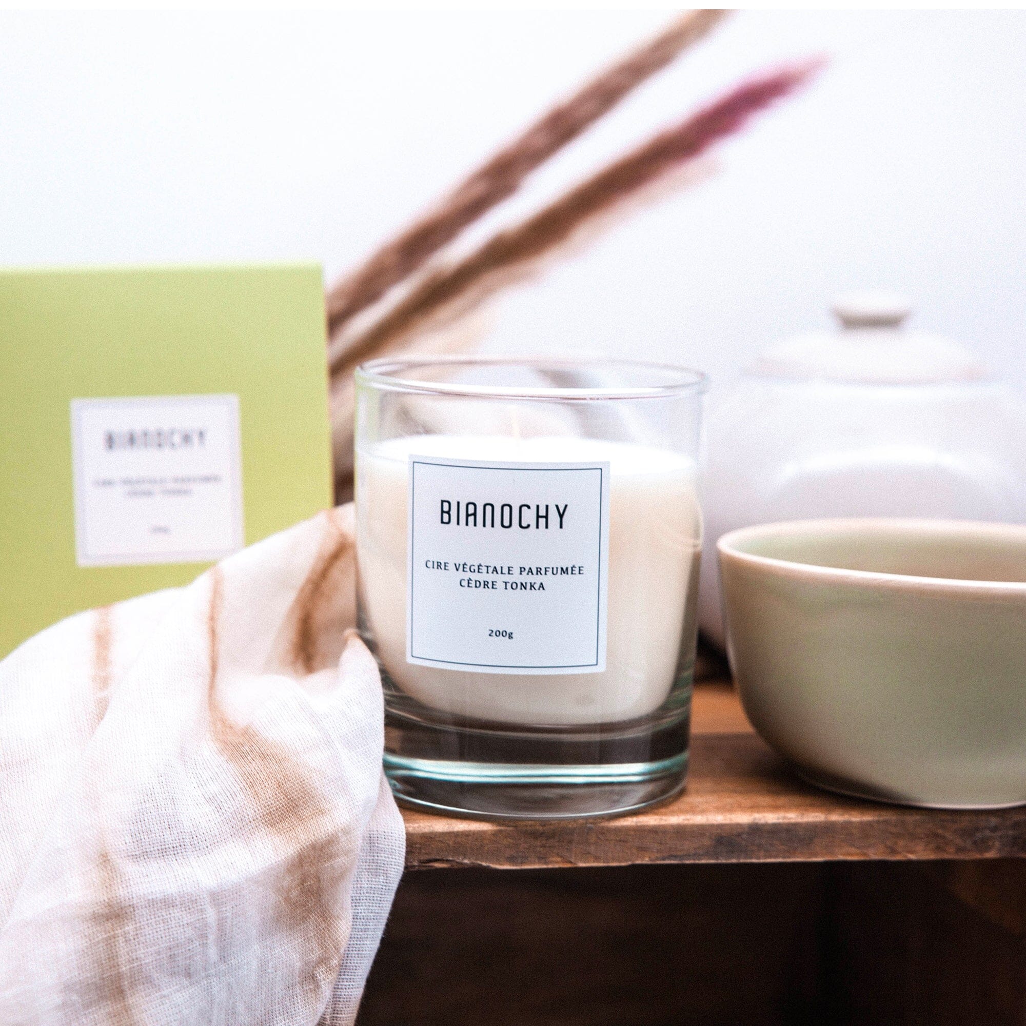 Bougie parfumée - Cèdre Tonka Bougie Parfumée BIANOCHY 