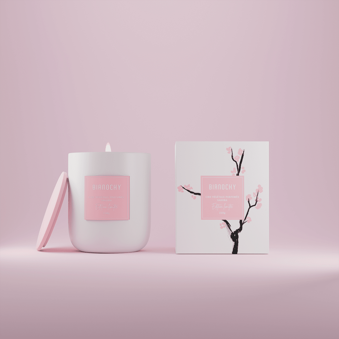 Bougie parfumée - Sakura Bougie Parfumée BIANOCHY 