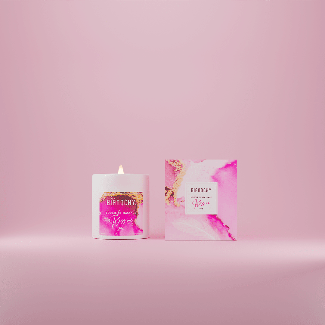 Bougie de massage parfumée - Kiss me Bougie de Massage BIANOCHY 