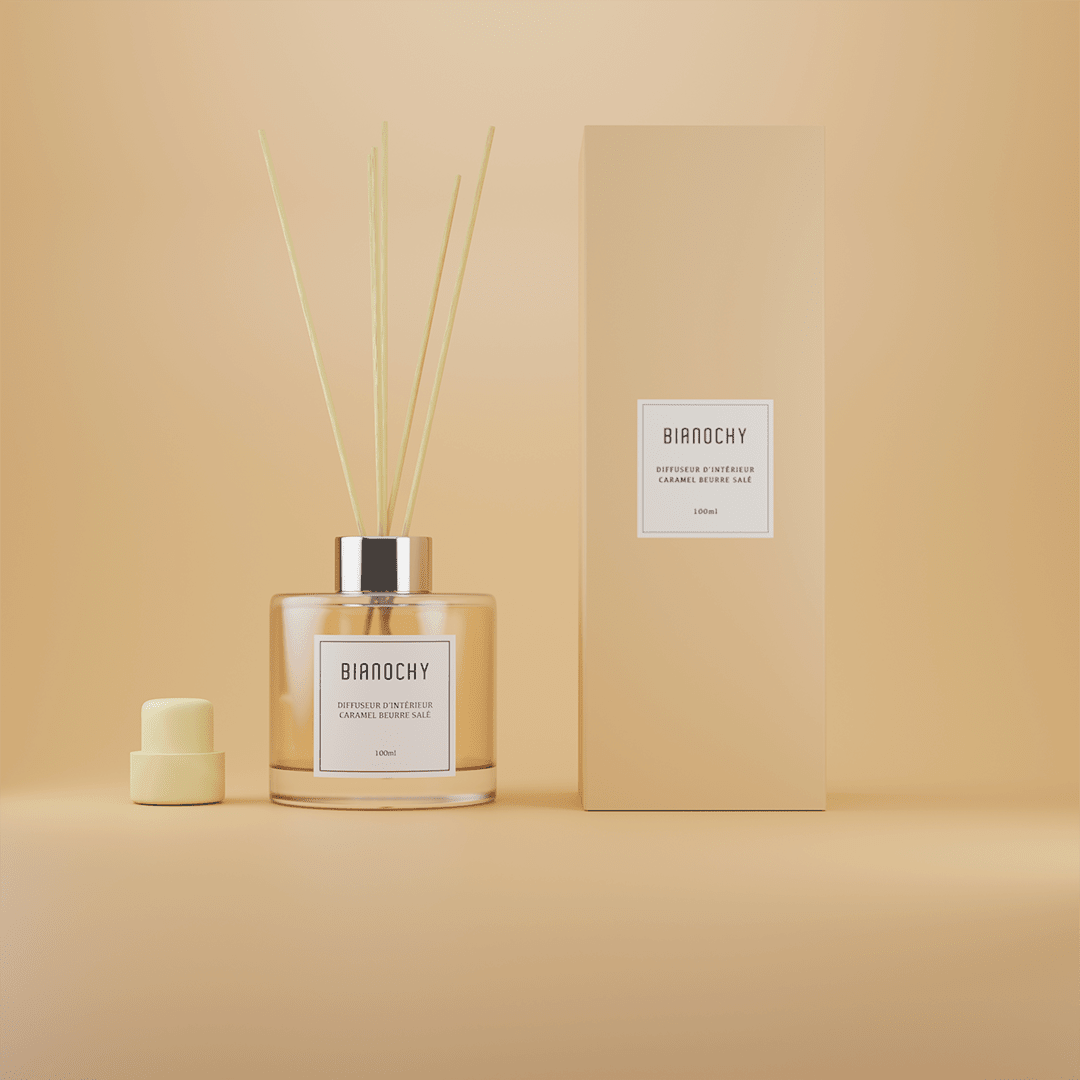 Diffuseur d'ambiance - Caramel Beurre Salé Diffuseur de Parfum BIANOCHY 