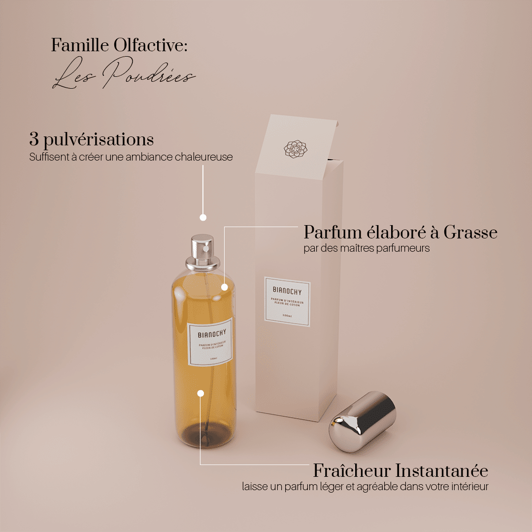 Parfum d'ambiance - Fleur de Coton Parfum d'Ambiance BIANOCHY 