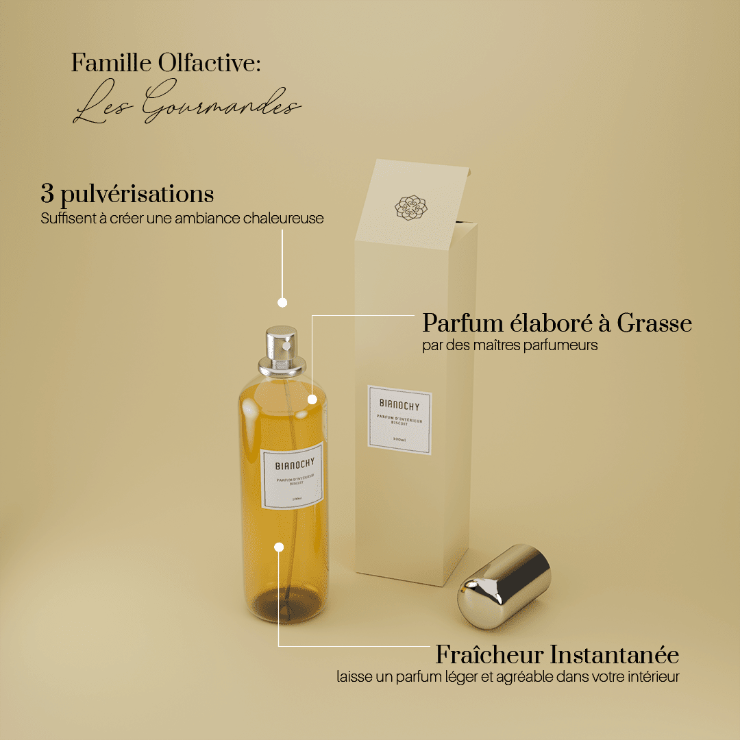 Parfum d'ambiance - Biscuit Parfum d'Ambiance BIANOCHY 