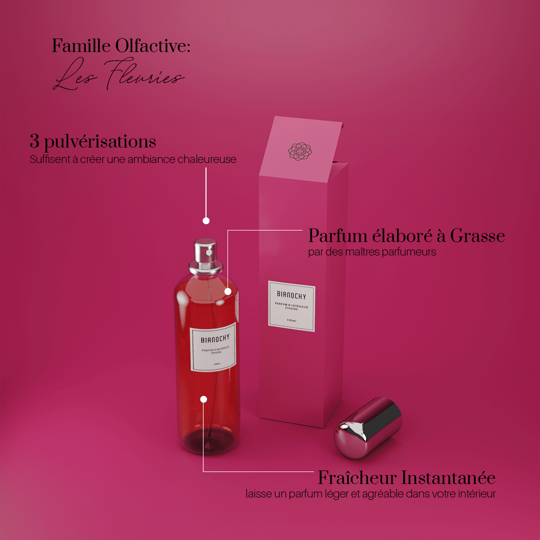 Parfum d'ambiance - Pivoine Parfum d'Ambiance BIANOCHY 