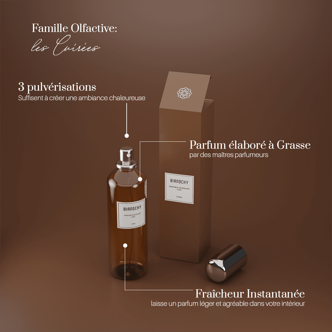 Parfum d'ambiance - Cuir Parfum d'Ambiance BIANOCHY 