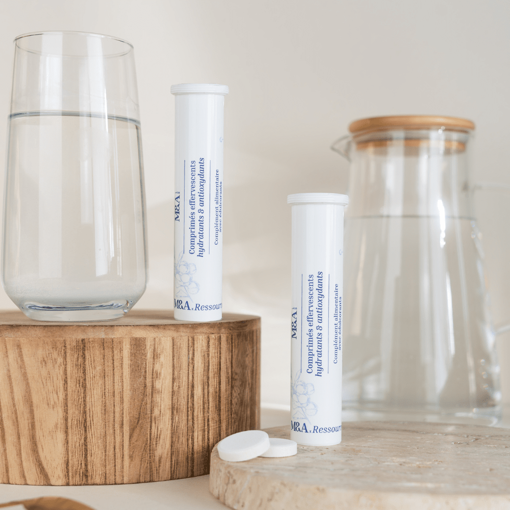 Comprimés effervescents - Hydratants & Antioxydants Complément Alimentaire M&A Lab 