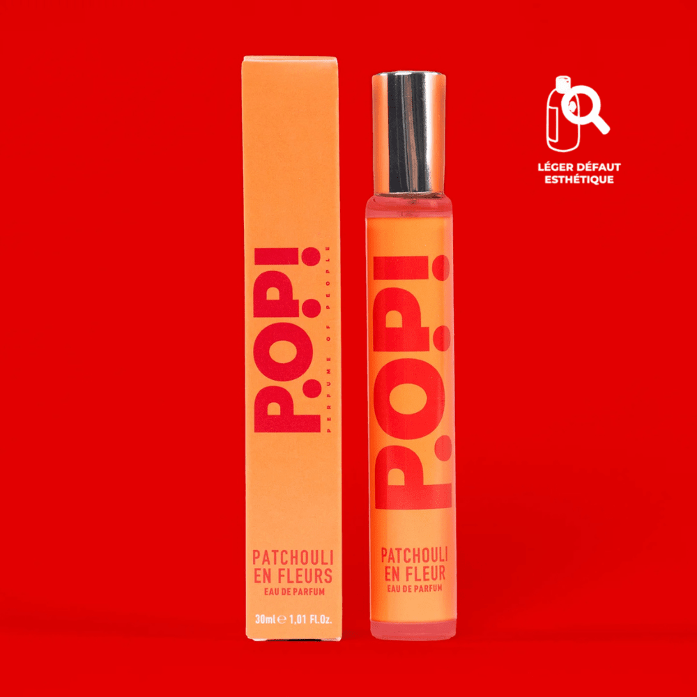 PATCHOULI EN FLEUR - Eau de toilette Parfum POP! 30 ml Famille Olfactive : Floral Détail : le parfum est sans son packaging secondaire