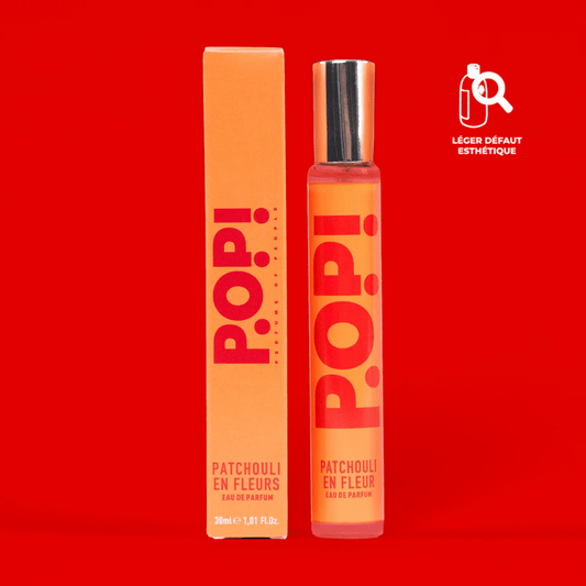 PATCHOULI EN FLEUR - Eau de toilette Parfum POP! 30 ml Famille Olfactive : Floral Détail : le parfum est sans son packaging secondaire