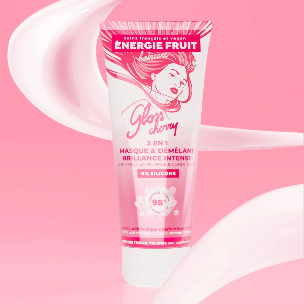 MASQUE 2 EN 1 DÉMÊLANT GLOSS BRILLANCE Soin Capillaire ENERGIE FRUIT 